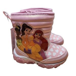 Disney Princess Light‑Up Winter Boots Toddler Girl Size 6